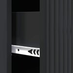 vidaXL Armoire à tiroirs Noir 33 x 34 5 x 89 5 cm Bois d'ingénierie