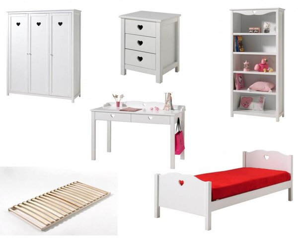 Ensemble de meubles Amori blanc