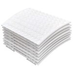 vidaXL Jupe de sapin de Noël blanc Ø65x23 cm plastique