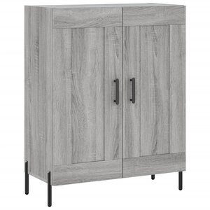 vidaXL Buffet sonoma gris 69 5x34x90 cm bois d'ingénierie