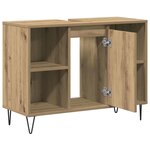 vidaXL Cabinet de salle de bain chêne artisanal 80 x 33 x 60 cm