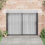 vidaXL Auvent de porte Gris et transparent 350x75 cm Polycarbonate