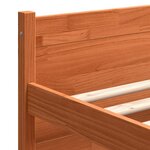 vidaXL Cadre de lit Marron cire 160 x 200 cm Bois massif en pin