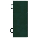 vidaXL Canapé-lit pliable 75 x 63 x 45 cm Vert foncé