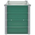 vidaXL Lit surélevé de jardin Acier galvanisé 160x40x45 cm Vert