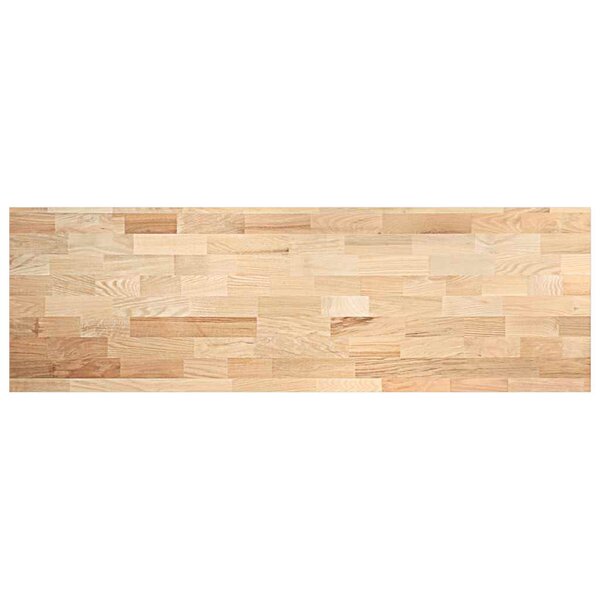 vidaXL Plan de travail de cuisine bois de chêne massif rectangulaire
