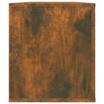 vidaXL Meuble TV Chêne fumé 100x35x40 cm Bois d'ingénierie