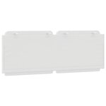 vidaXL Coussin de tête de lit Zadar blanc 120 cm similicuir