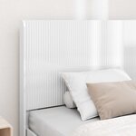 vidaXL Tête de lit Blanc brillant Bois d'ingénierie