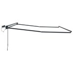 vidaXL Cadre de store rétractable électrique Anthracite 4 5 × 3 5 m