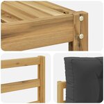 vidaXL Ensemble de canapés d'extérieur 6 pc Blanc et anthracite