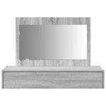 vidaXL Table de Toilette Gris 100 x 40 x 70 cm Bois d'ingénierie