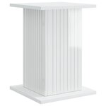 vidaXL Support de Plante 2 pc Blanc brillant 30 5 x 30 x 43 cm