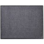 vidaXL Tapis d'entrée PVC Gris 90 x 120 cm