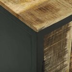 vidaXL Buffet Marron 70 x 35 x 70 cm Bois de manguier massif