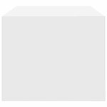 vidaXL Meuble TV blanc 60x31x25 5 cm bois d'ingénierie