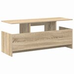 vidaXL Meuble TV Chêne Sonoma 102 x 35 x 45 cm Bois d'ingénierie