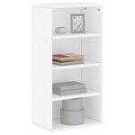 vidaXL Armoire latérale ODDA blanc 40x24x79 cm bois massif pin