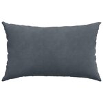 vidaXL Coussins de canapé 2 Pièces Gris foncé 50 x 30 cm