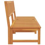 vidaXL Transat Huile Naturelle 200 x 57 x 75cm Bois d'acacia massif