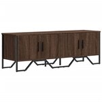 vidaXL Meuble TV chêne marron 122x34x41 cm bois d'ingénierie
