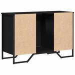 vidaXL Cabinet Sous Évier Chêne noir 91 x 35 x 60 cm Bois d'ingénierie