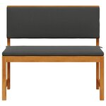 vidaXL Chaise de jardin Marron 100 x 50 x 91cm Bois d'acacia massif