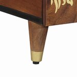 vidaXL Table basse Marron miel 80 x 54 x 40 cm Bois de mangue massif