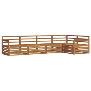 vidaXL Ensemble de canapés d'extérieur 5 pc Naturel
