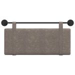 vidaXL Tête de lit suspendue Gris PU antique