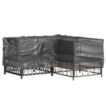 vidaXL Housses de salon de jardin en forme de L 2 Pièces 16 œillets