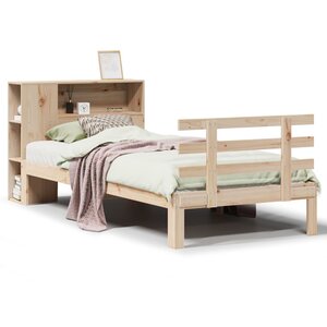 vidaXL Lit bibliothèque sans matelas 90x200 cm bois de pin massif
