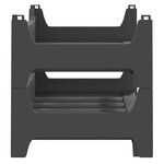 vidaXL Casier à vin pour 12 bouteilles PP empilable