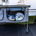 Travellife Unité de rangement pliable de camping Toledo gris foncé