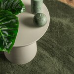vidaXL Tapis HUARTE à poils courts doux et lavable vert forêt Ø 80 cm