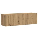 vidaXL Meubles TV muraux 3 Pièces chêne artisanal bois d'ingénierie