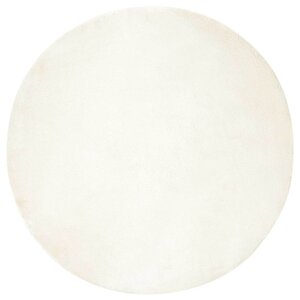 vidaXL Tapis en Fourrure Synthétique de Lapin Blanc Ø 200 cm Polyester