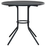 vidaXL Ensemble de chaises de jardin empilables 5 Pièces anthracite