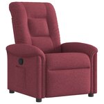 vidaXL Fauteuil inclinable Rouge bordeaux Tissu