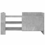 vidaXL Meuble TV gris béton 80x35x40 cm bois d'ingénierie