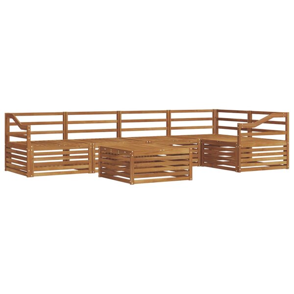 vidaXL Ensemble de canapés d'extérieur 6 pc Naturel