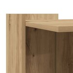 vidaXL Meuble de bac à litière pour chat chêne artisanal 53x53x51 cm