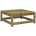 vidaXL Salon de jardin 8 Pièces avec coussins bois de pin imprégné