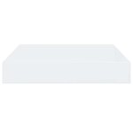 vidaXL Étagère murale flottante 2 Pièces Blanc brillant 23x23 5x3 8cm MDF