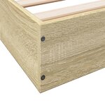 vidaXL Cadre de lit sans matelas chêne sonoma 90x190 cm
