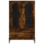 vidaXL Buffet haut chêne fumé 69 5x31x115 cm bois d'ingénierie