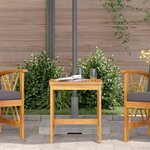 Table d'appoint de jardin vidaXL Marron 45x45x50 cm en bois d'acacia massif