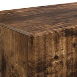 vidaXL Meuble TV mural Chêne fumé 60 x 31 x 29.5 cm Bois d'ingénierie