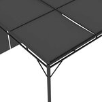 vidaXL Belvédère de jardin avec rideau latéral 3x3x2 25 m Anthracite