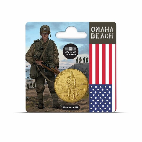 80 ans du D-DAY Monnaie de 1/4€ - Omaha Beach